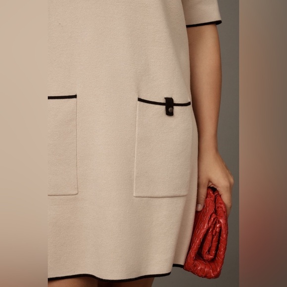 NWT! Anthropologie The Annalise Mock-Neck Mini Sweater Dress by Maeve - Large 🏀 - Picture 7 of 10